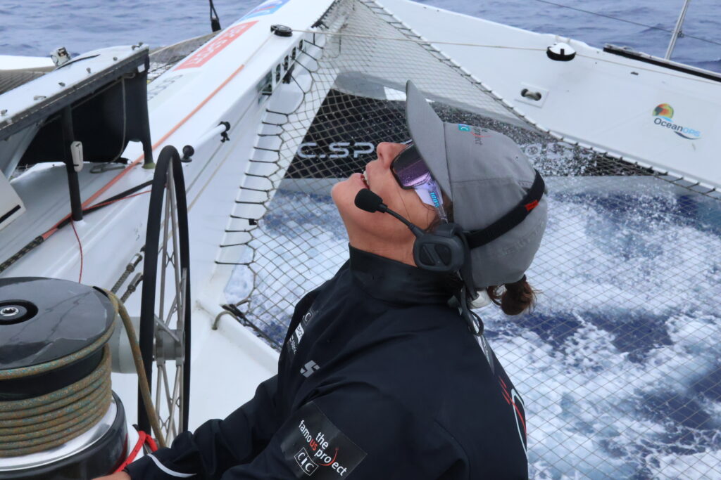 Coordination d'équipe avec The Famous Project CIC sur le Trophée Jules Verne à bord du maxi trimaran