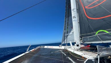 IDEC SPORT à l'approche du cap leeuwin avec The Famous Project CIC