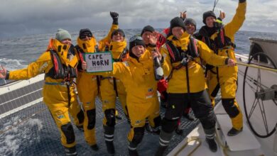 Le Cap Horn est passé pour The Famous Project CIC et IDEC SPORT dans le Trophée Jules Verne