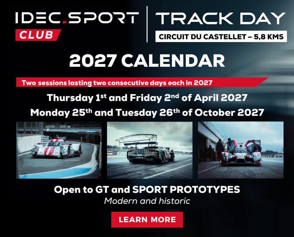 Track day Calendar 2027 Idec Sport Club